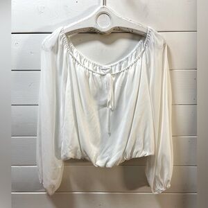 AMANDA UPRICHARD OFF-THE-SHOULDER BLOUSE – SIZE L